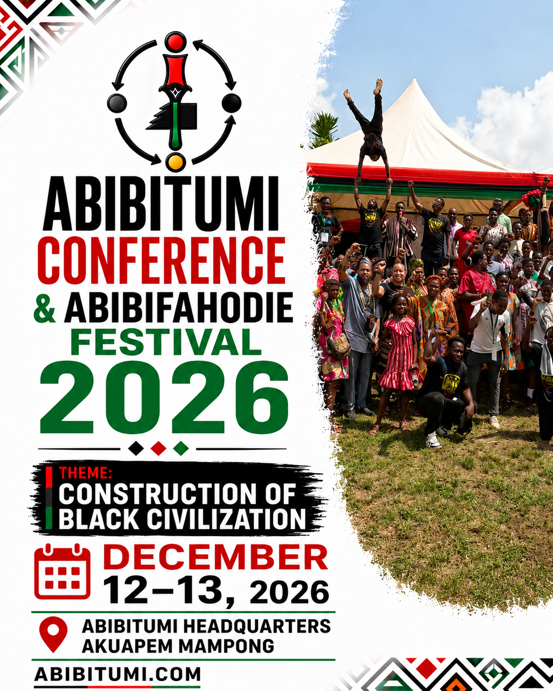 Abibitumi Conference and Abibifahodie Festival 2026 flyer