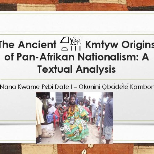 ancient origins of pan-afrikanism